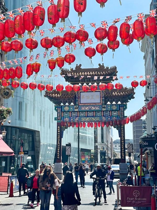 Chinatown London Čínská čtvrť Londýn