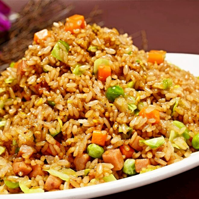 Chicken Fried Rice (Jī Ròu Chao Fàn 鸡肉炒饭)